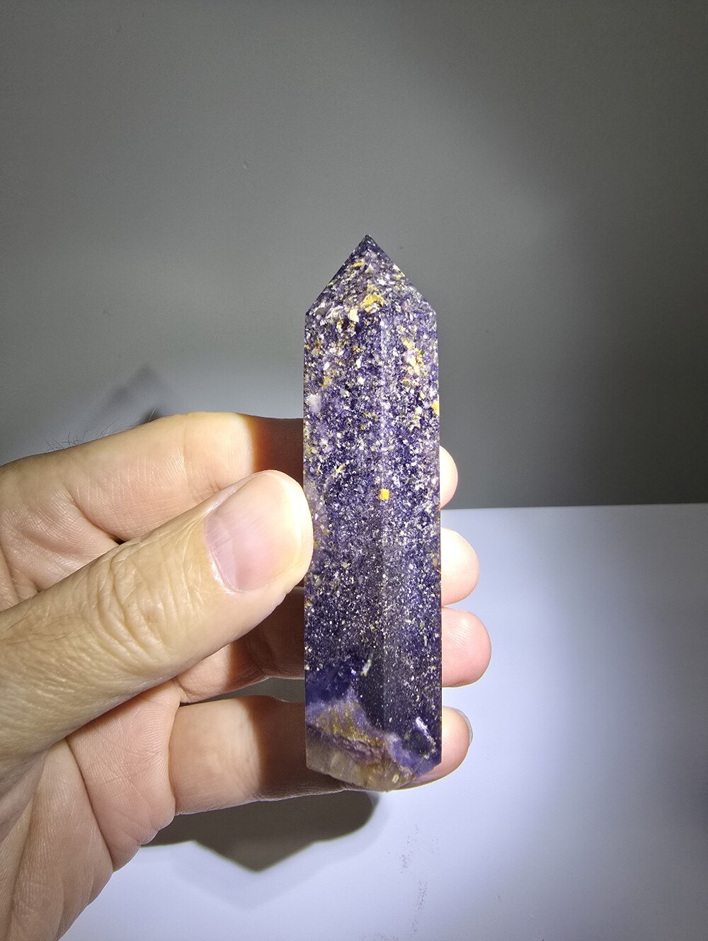 Purple Galaxy Quartz with Fluorite #A